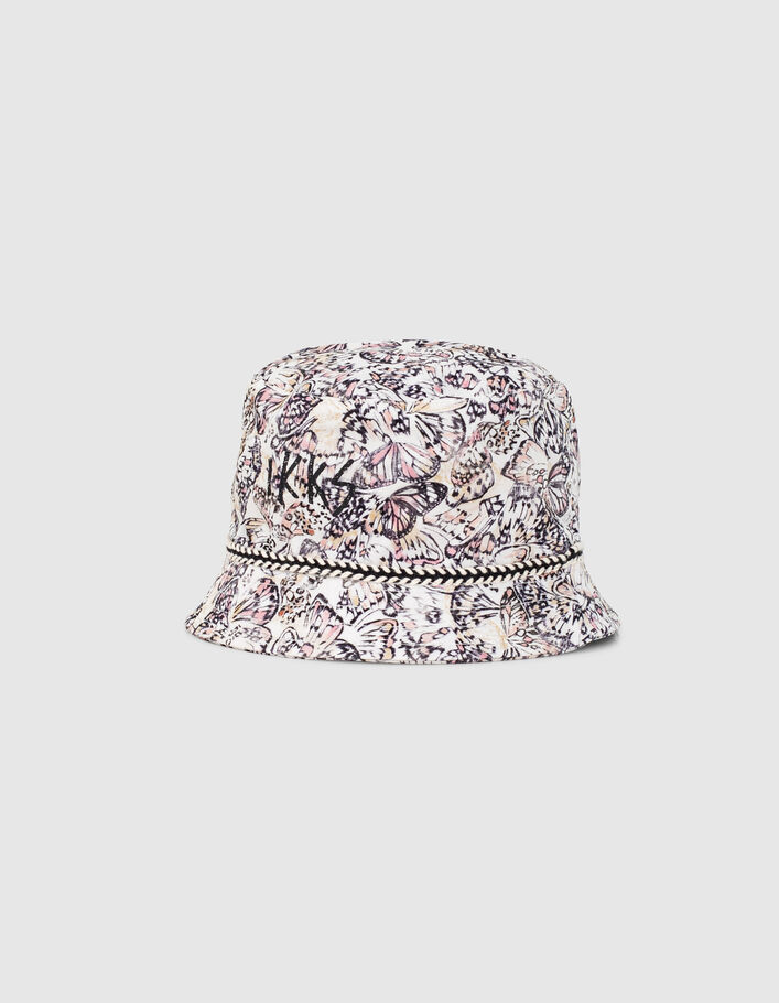 Girls’ ecru paisley print sun hat - IKKS