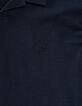 Herrenpoloshirt REGULAR, tintenfarben, Biowolle, geflammt-4