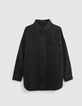 Chemise en jean gris waterless poches plaquées fille-4