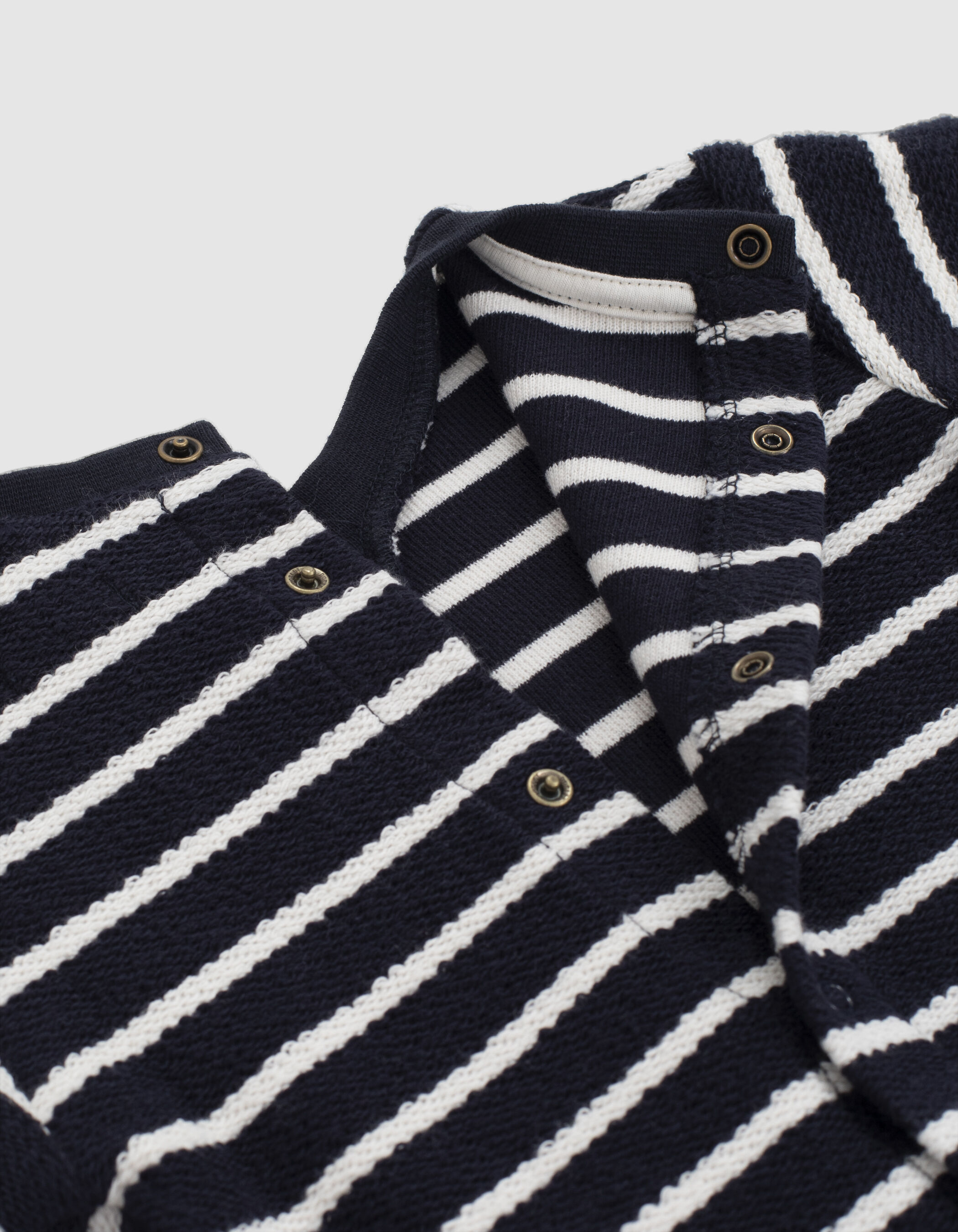 Robe mariniere navy maille rayee bebe fille