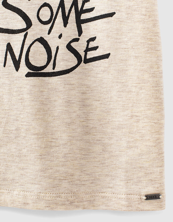 Boys’ ivory organic T-shirt with concert image-5 Boys’ ivory organic T-shirt with concert image-5