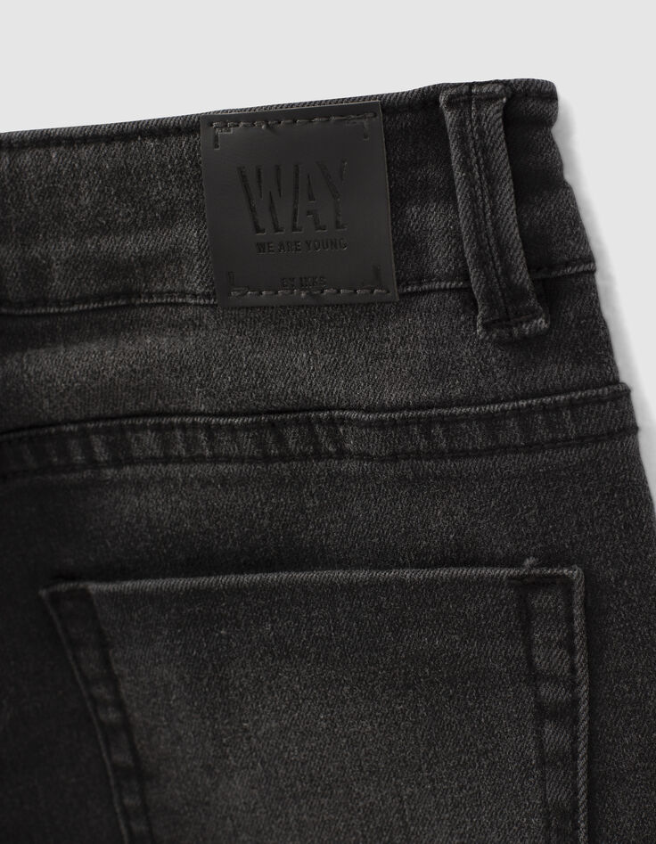 Vaqueros skinny black used efecto bigote niño -5