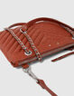 Damen-Clutch 1440 Reporter aus Leder in Orange-6