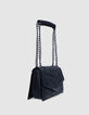 Sac THE 1 Timeless noir cuir matelassé Taille M Femme-5