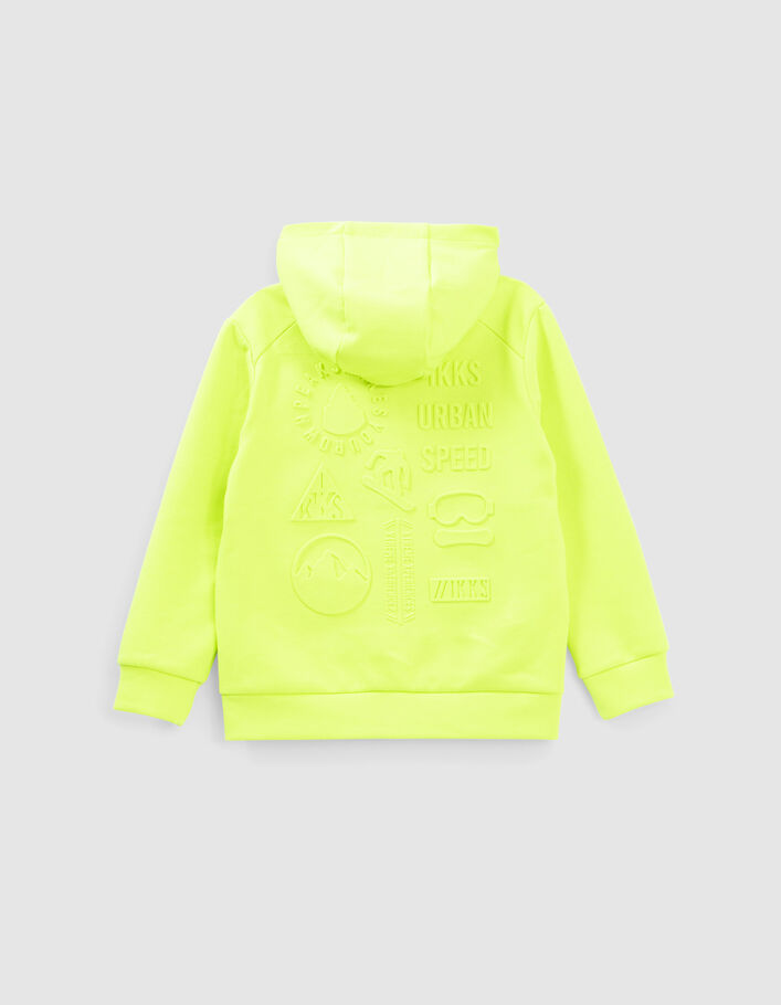 Neongrüne Jungensweatjacke-4