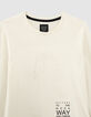 T-shirt mastic empreintes pas emboss&eacute;es gar&ccedil;on-4