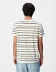 Camiseta blanca de Hombre con estampado de rayas negras-3
