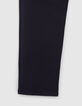 Boys’ navy knit trousers-4