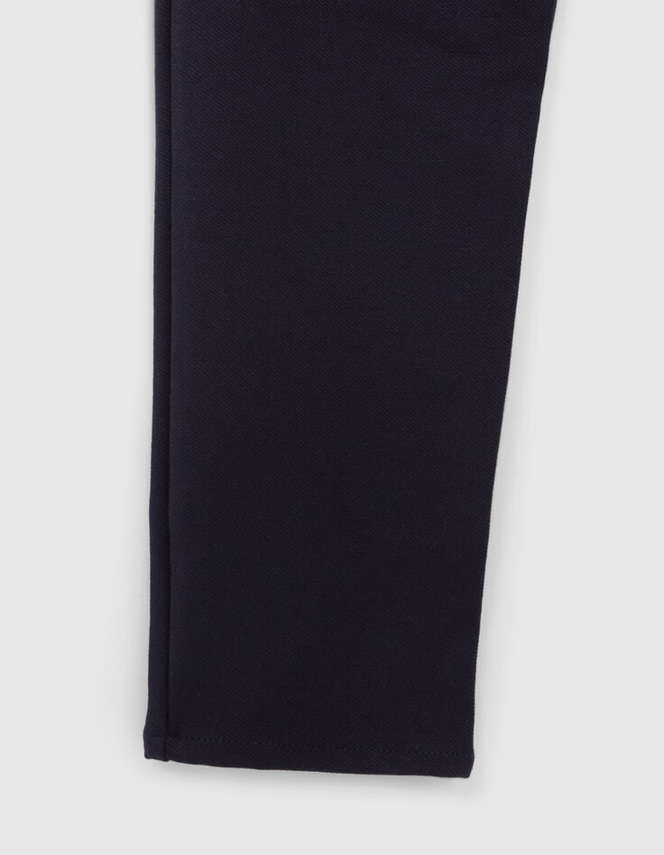 Boys’ navy knit trousers-4