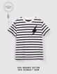 Jungenmatrosenshirt mit Streifen und Patch-2