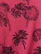 Camiseta rosa frambuesa estampado palmeras Hombre -2
