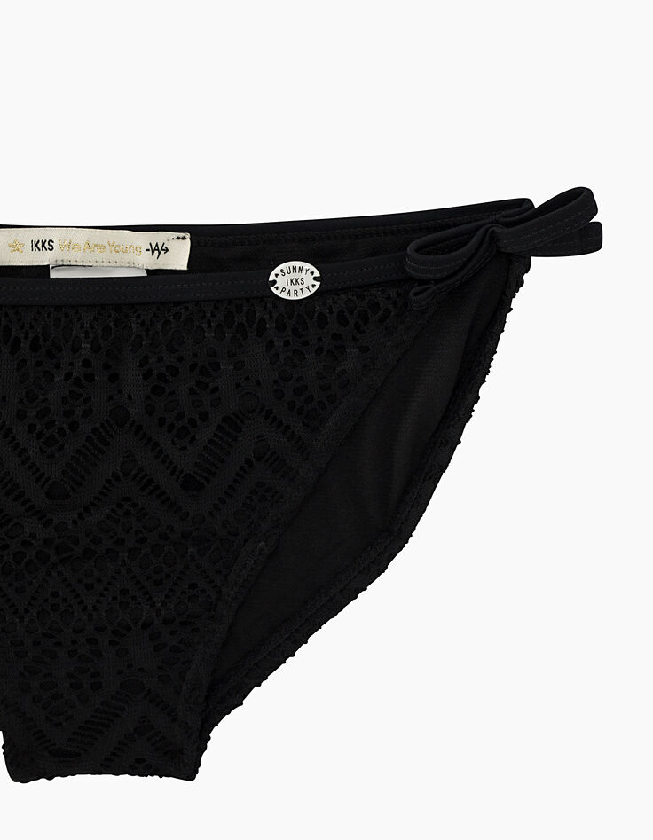 Bikini negro de encaje forrado ni&ntilde;a-4
