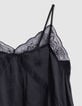 Top caraco fines bretelles noir dentelle Femme-7