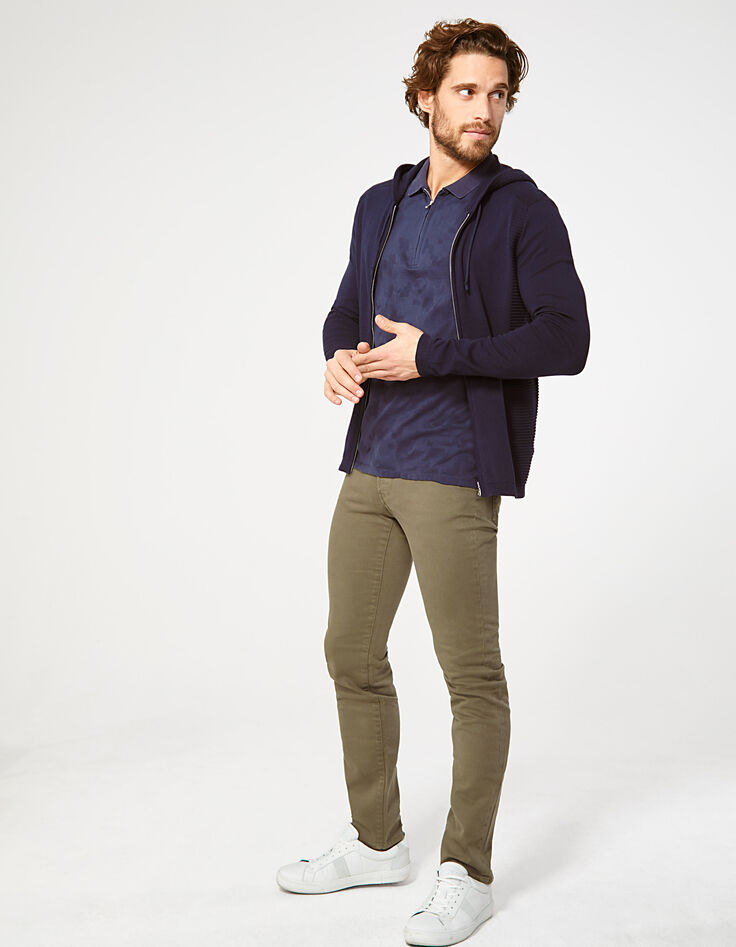 Men's navy cardigan-6