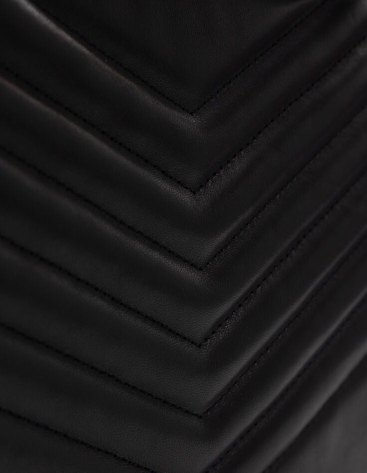 Tas 1440 zwart leer bezaaid Maat Medium Dames-10