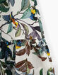 Robe longue blanc cassé imprimé jungle oiseaux fille-5