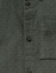 Khaki Jungenhemd lange Ärmel Velours Punkte-6
