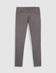 Pantalon chino slim gris Homme-7
