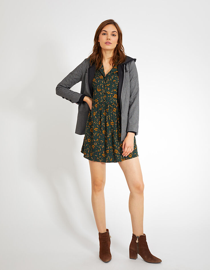 Veste de costume grise à carreaux prince-de-galles I.Code-5