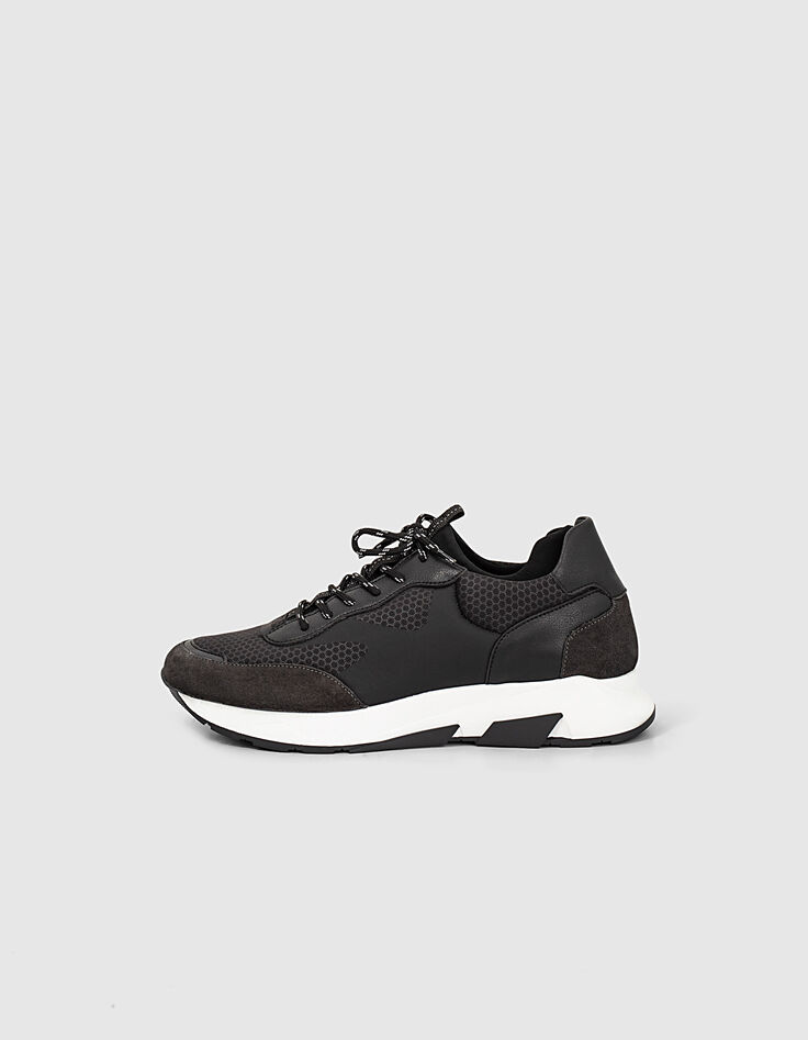 Sneakers basses noires URBAN LAB Homme-1