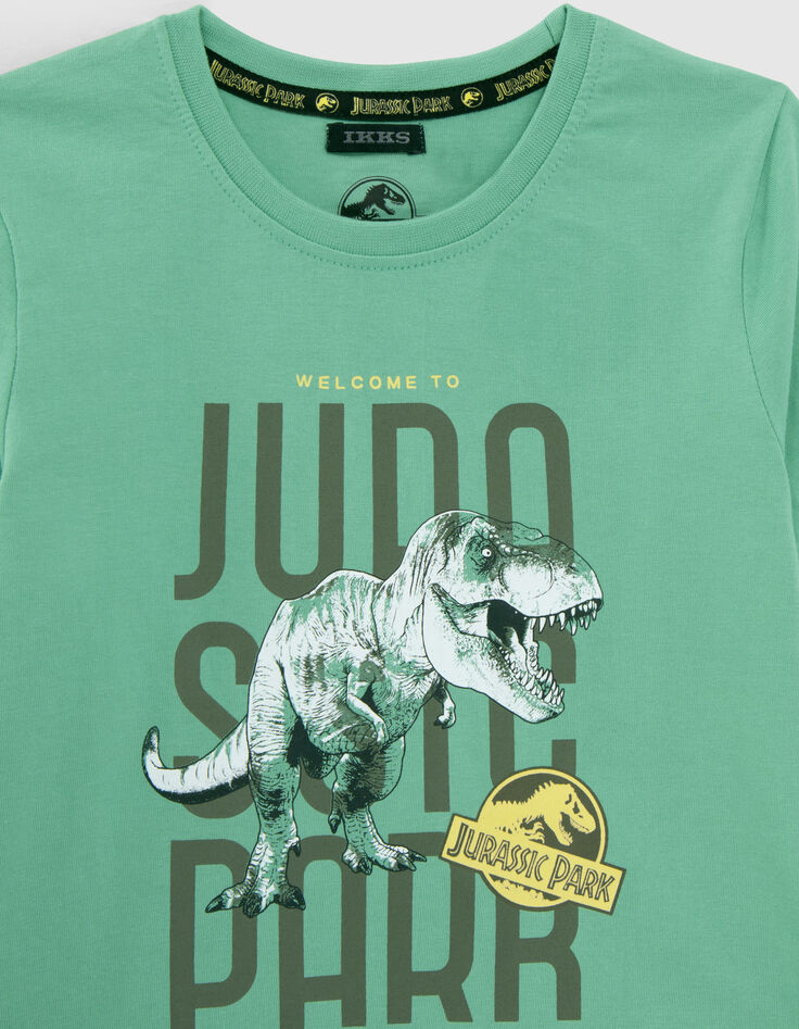 T-shirt vert phosphorescent JURASSIC PARK gar&ccedil;on-3