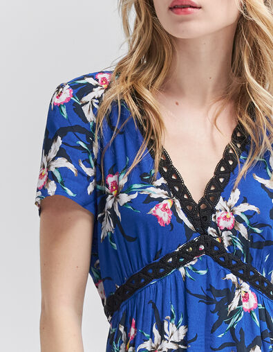 Robe longue LENZING&trade; ECOVERO&trade; fleurs de paradis Femme - IKKS