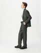Men’s grey tweed-look suit jacket-2