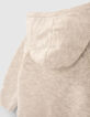Cardigan blanc cassé tricot pailleté bébé fille-6