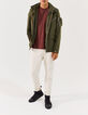 Men’s khaki multi-pocket safari jacket-7