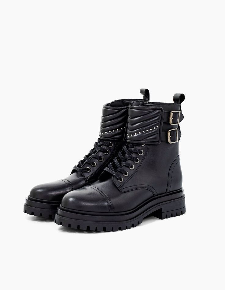 Rangers basses 1440 Leather story cuir femme-2