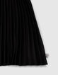 Girls’ black pleated short skirt-3