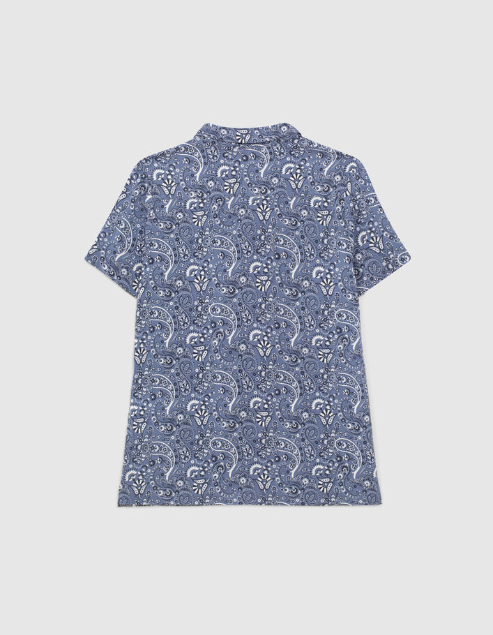 Boys’ slate bandana print Ecovero® shirt-3