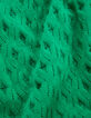 Camiseta menta punto calado mujer-8