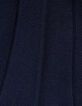 Girls’ navy knit pleated long-sleeved dress-9