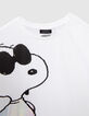 Camiseta blanco roto cropped SNOOPY ni&ntilde;a-5