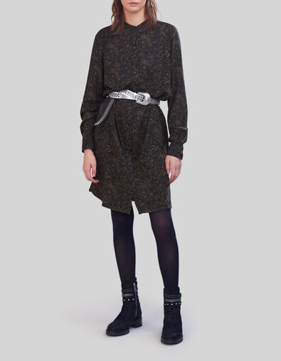 Robe kaki LENZING™ ECOVERO™ cachemire floral Femme - IKKS