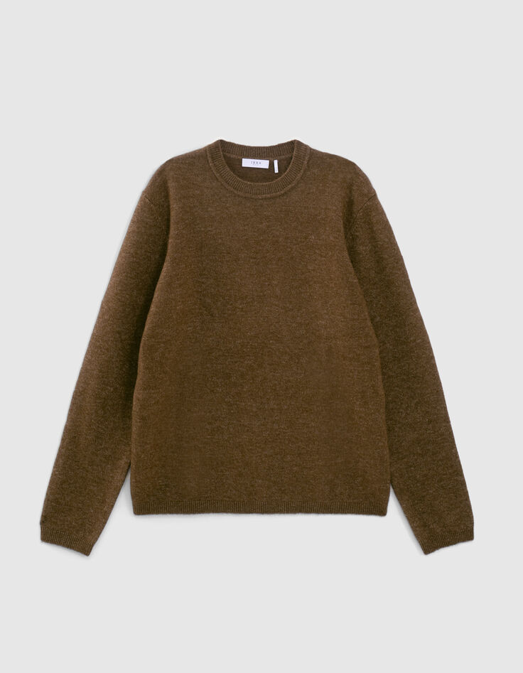 Pull tabac tricot effet mousseux Homme-5