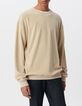 Herrensweatshirt, beige, Bio-Baumwollfrottee-2