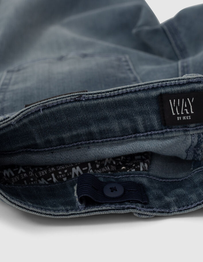 Blue Grey Slim-Jungenjeans -7