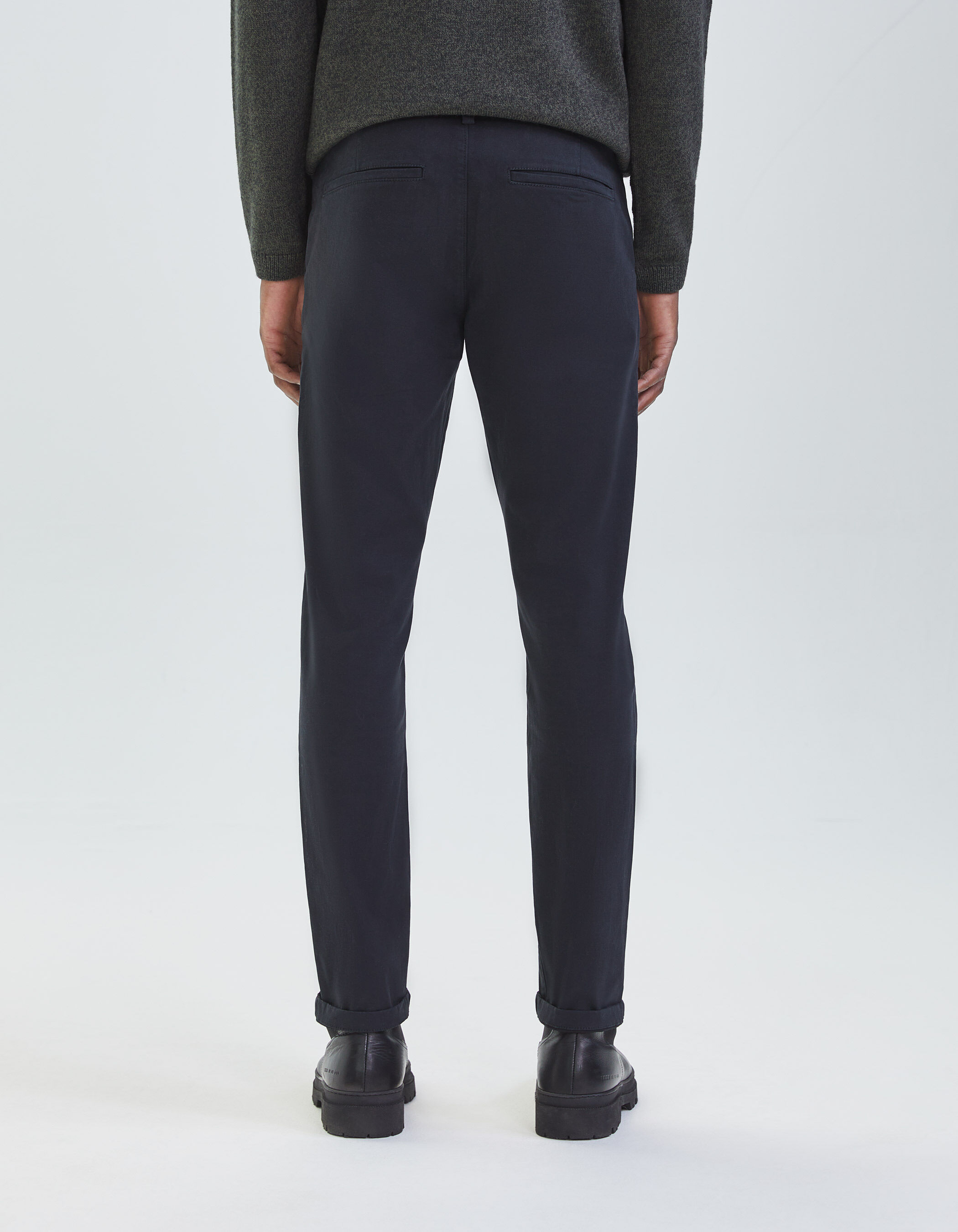 Chino slim noir homme sales