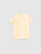 Boys’ medium yellow organic T-shirt + skateboard image-3