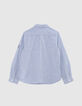 Camisa azul rayas blancas y bordados niño-4