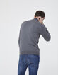 Grauer Herrenpullover-4