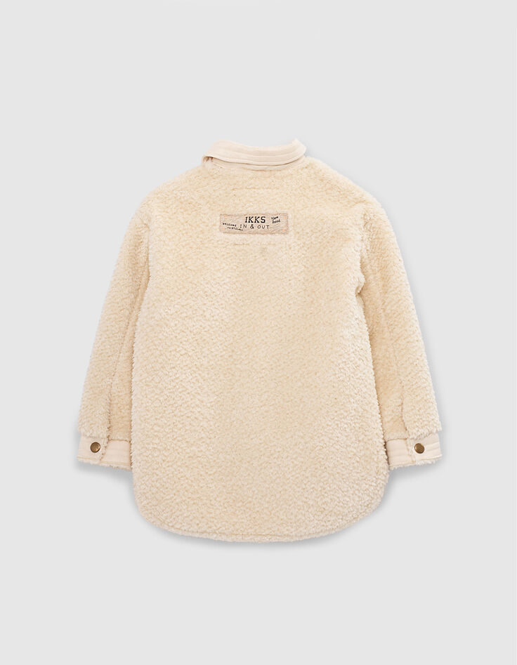 Chaqueta cruda de Sherpa forma sobrecamisa niña-4