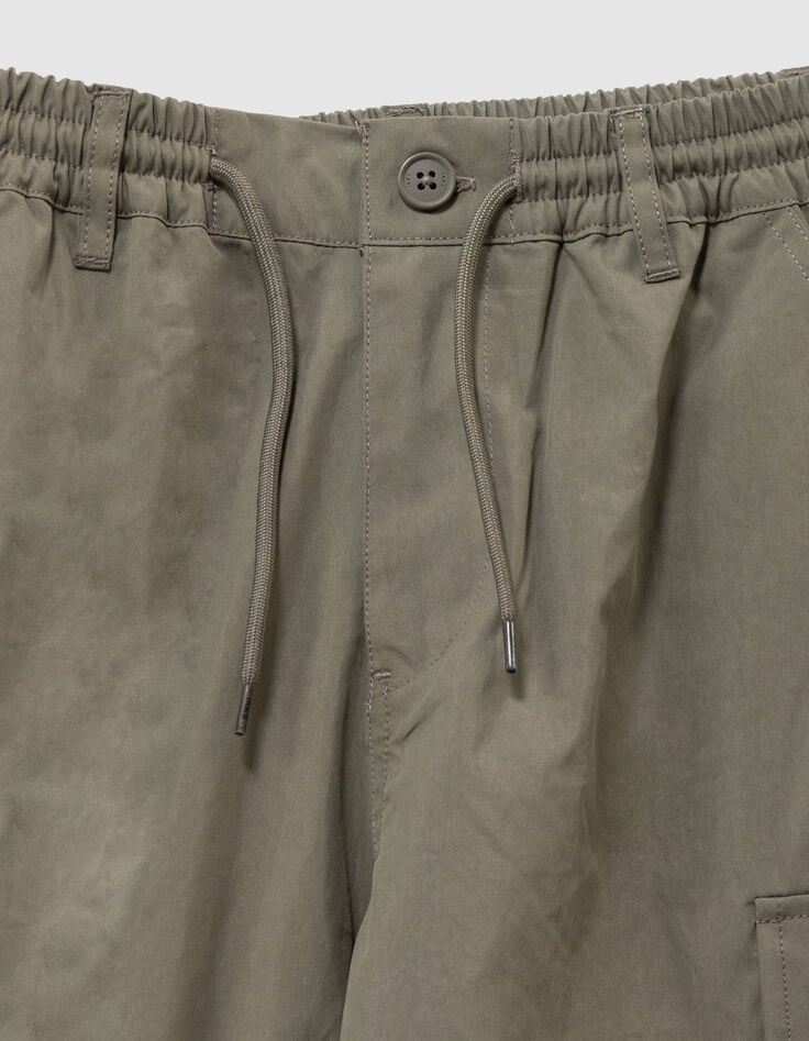 Boys’ khaki wide-leg cargo trousers-3 Boys’ khaki wide-leg cargo trousers-3