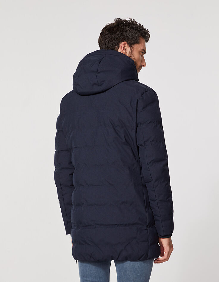 Doudoune longue marine WATERPROOF Homme-3