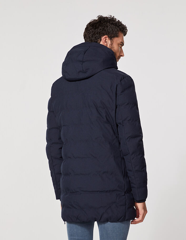 Men’s navy Urban Lab long padded jacket - IKKS