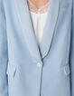 Women's blue fluid oversized suit jacket-5