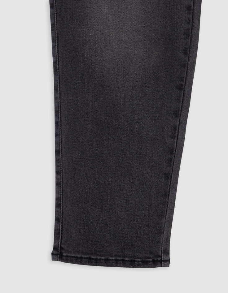 Girl's MOM grey studded jeans-5