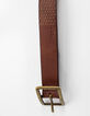 Ceinture en cuir camel détails cloutés femme-4
